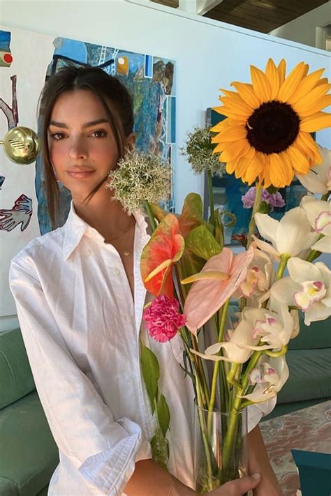 emily ratajkowski flower bikini instagram